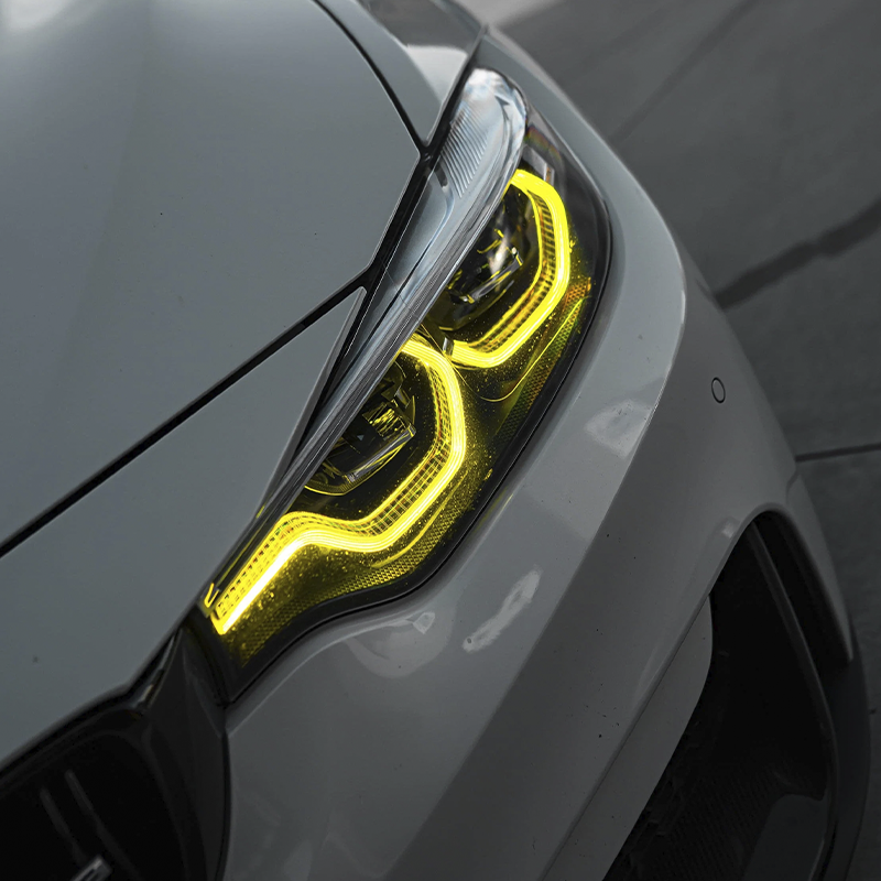 BMW CSL Style Yellow DRL LED Lights Module Set For BMW M3 & M4 (F80/F82/F83)
