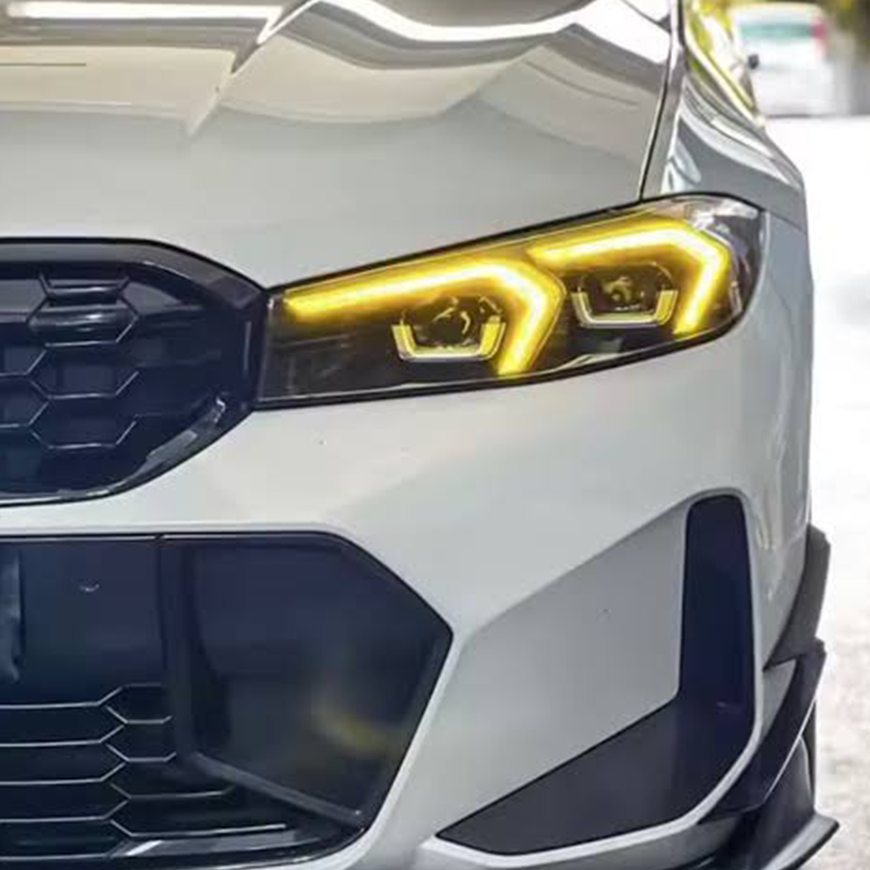 BMW CSL Style Yellow DRL LED Lights Module Set For BMW 3 Series G20/G21 LCI (2023+)