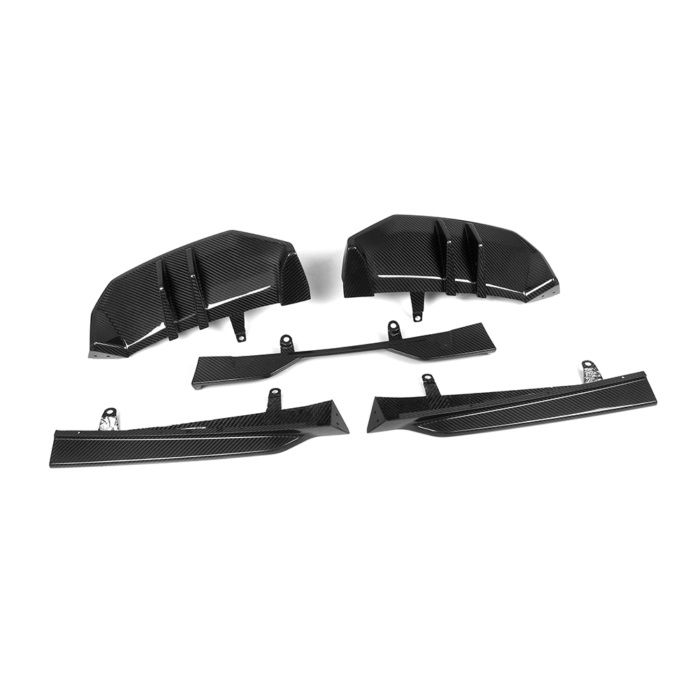 BMW G60 5 Series Dry Carbon Fiber MP Style Rear Diffuser Splitter (2024+)