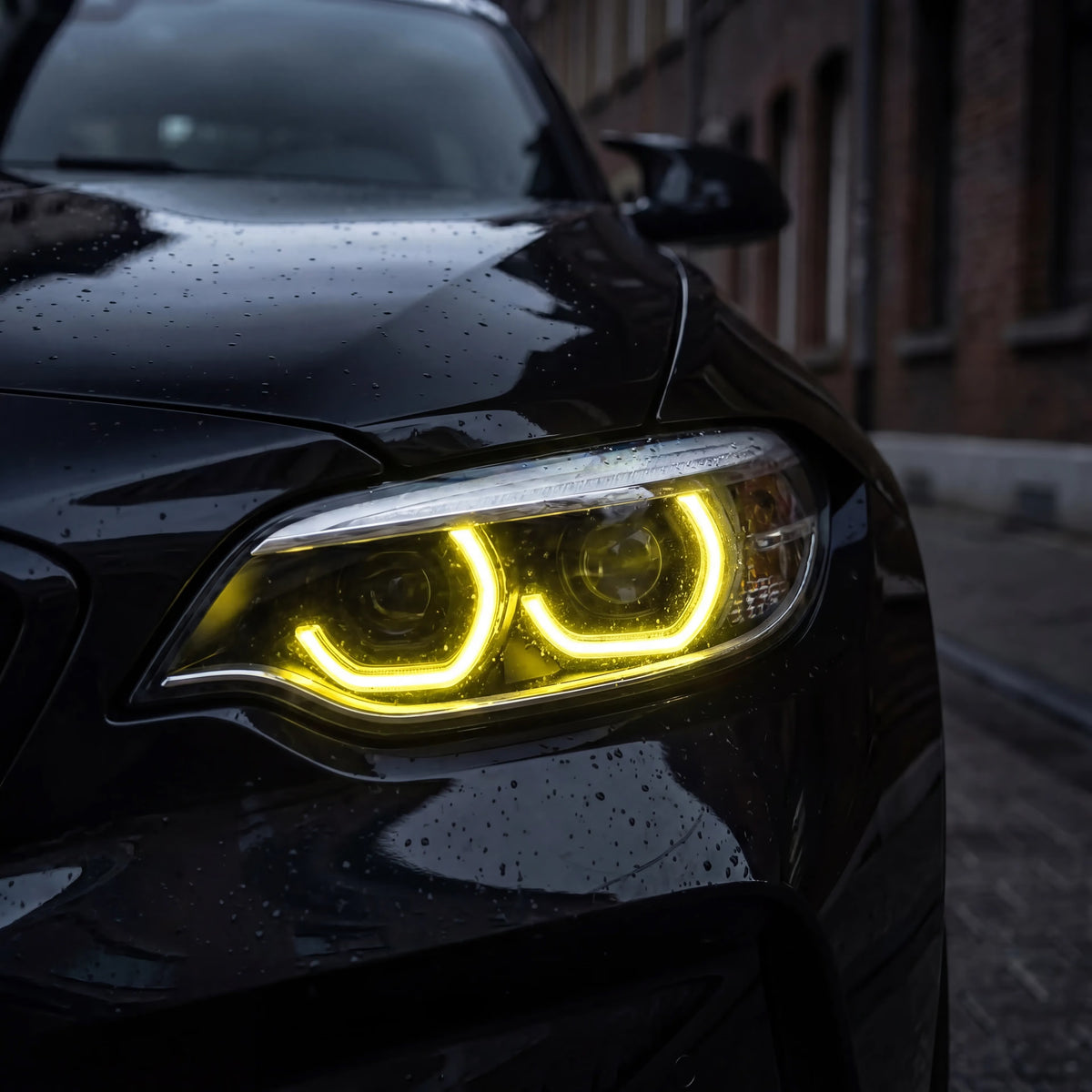 BMW CSL Style Yellow DRL LED Lights Module Set For BMW 2 Series & M2 (F87/F22/F23)