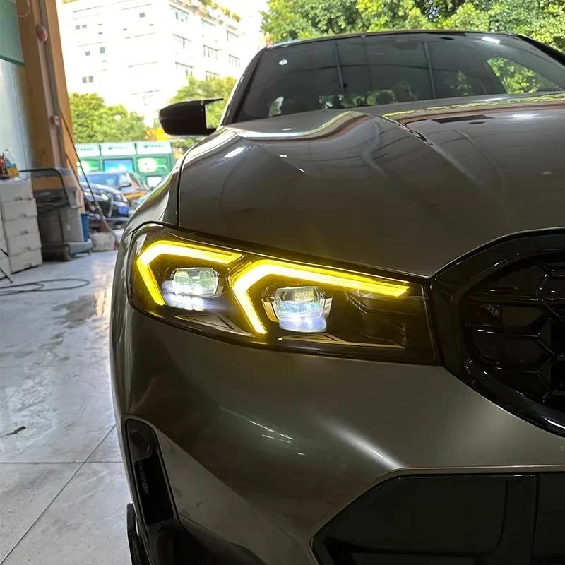 BMW CSL Style Yellow DRL LED Lights Module Set For BMW 3 Series G20/G21 LCI (2023+)