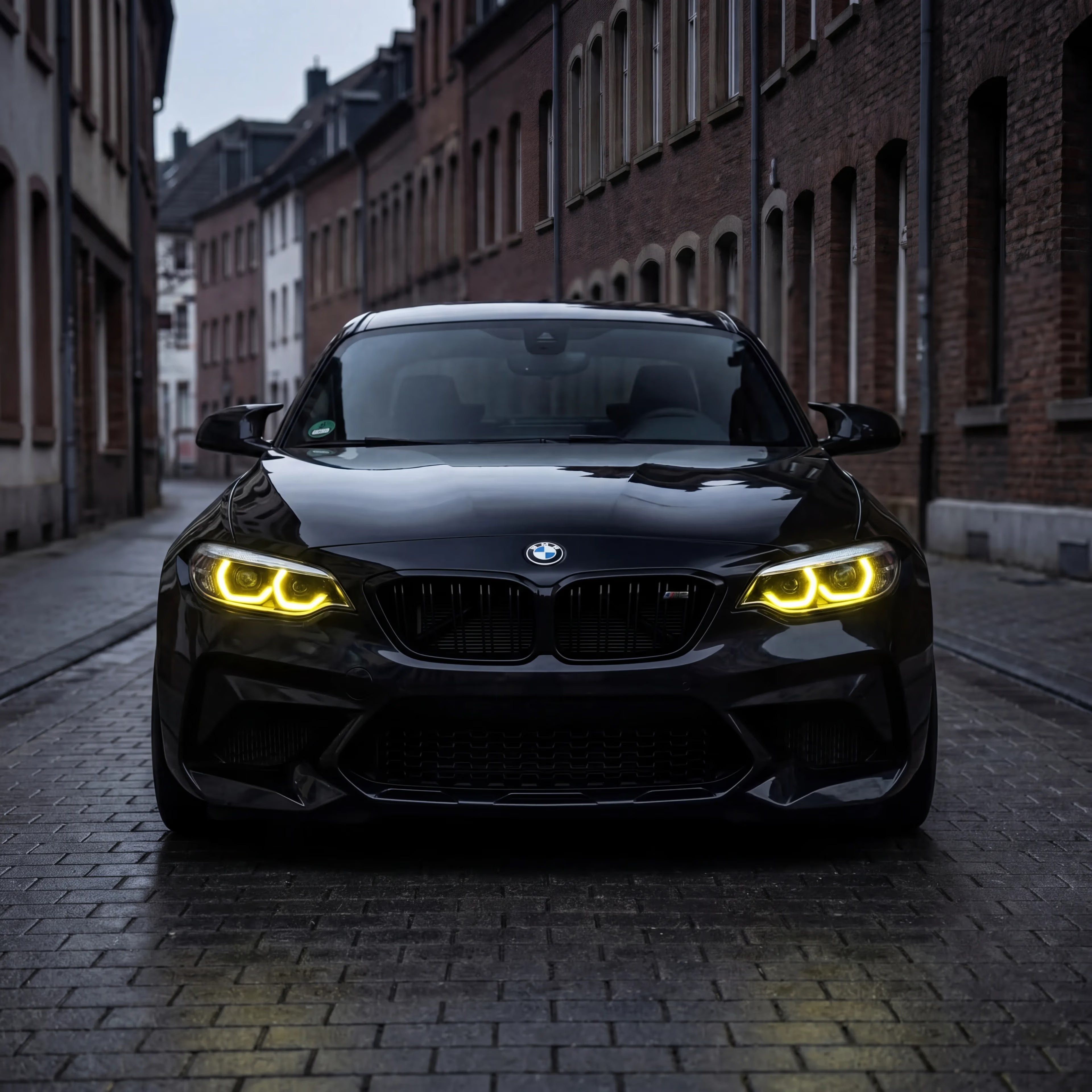 BMW CSL Style Yellow DRL LED Lights Module Set For BMW 2 Series & M2 (F87/F22/F23)