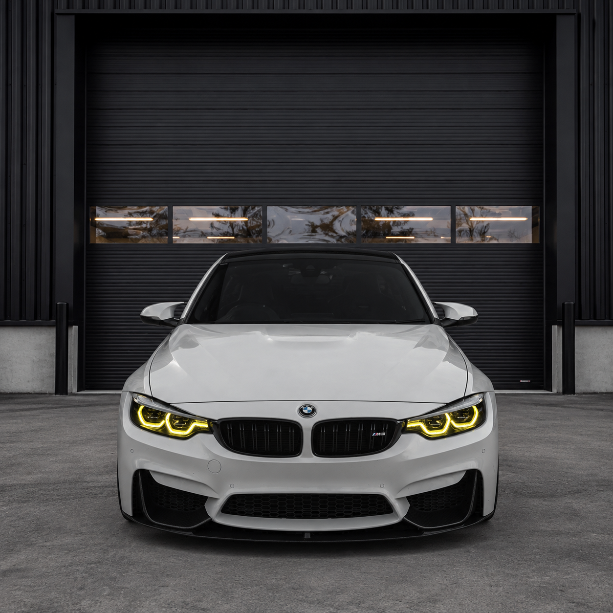 BMW CSL Style Yellow DRL LED Lights Module Set For BMW M3 & M4 (F80/F82/F83)
