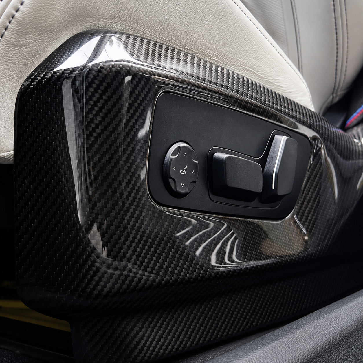 BMW G90 G99 M5 OEM Style Dry Carbon Fiber Interior Side Trim Covers