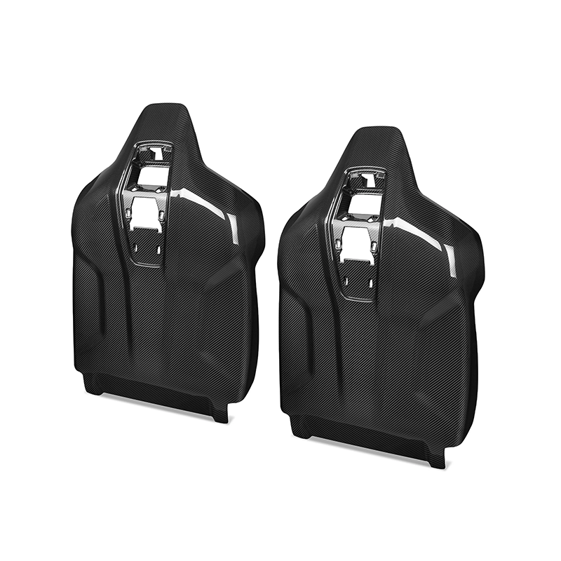 BMW M5 G90 / G99 OEM Style Dry Carbon Fiber 2-Piece Seat Back Cover Trims