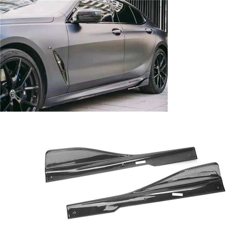 BMW G14 G15 G16 Dry Carbon Fiber AC Style Side Skirts | 8 Series Side Skirt Extensions (2021+)