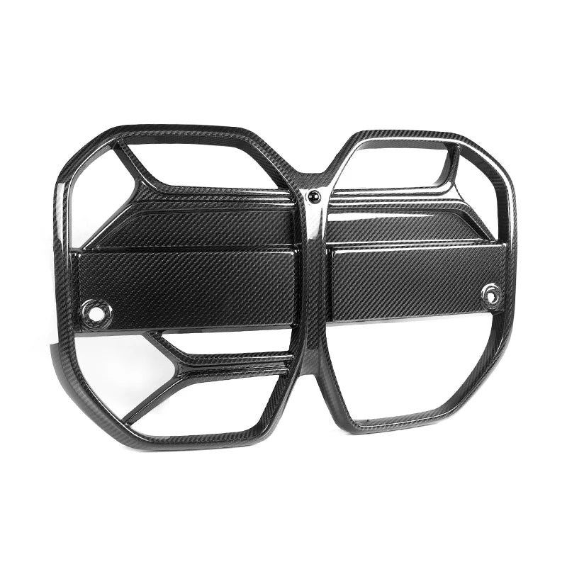 Dry Carbon Fiber Grill With ACC for BMW 4 Series I4 4- Door Bev Sedan 2021+ I4 Front Bumper Grille