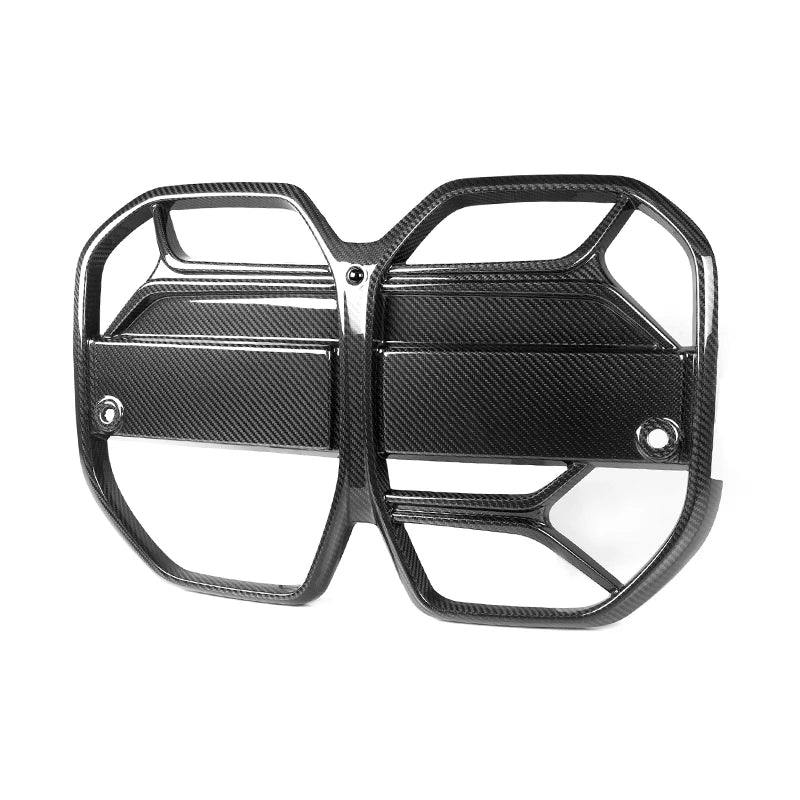 Dry Carbon Fiber Grill With ACC for BMW 4 Series I4 4- Door Bev Sedan 2021+ I4 Front Bumper Grille