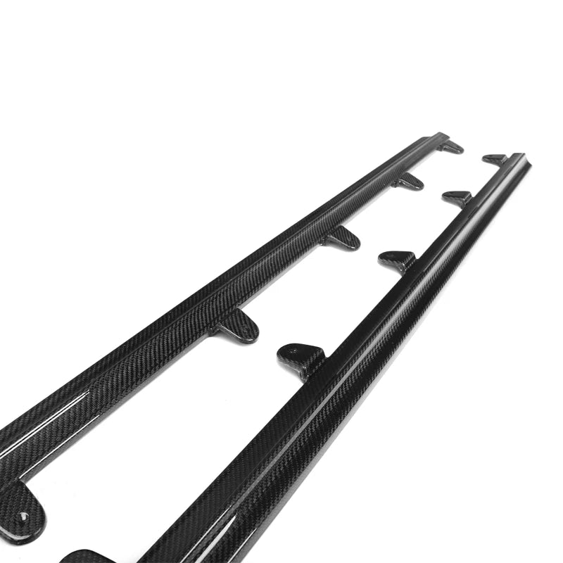BMW G22 4 Series Dry Carbon Fiber Blade Style Side Skirts (2021+)