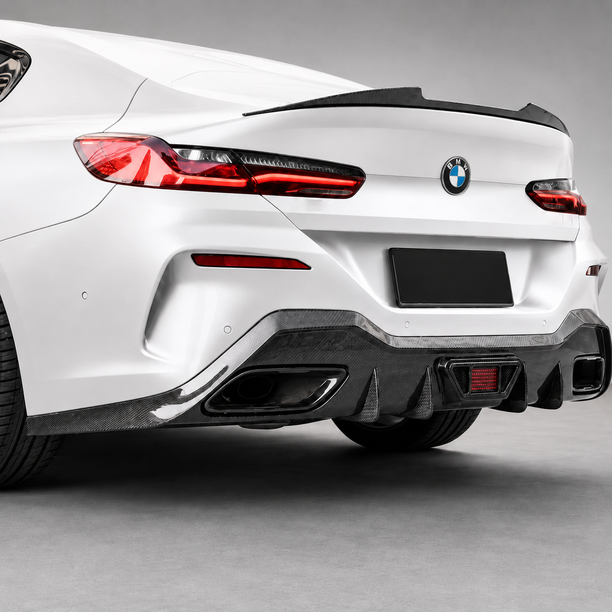 BMW G14 G15 G16 8 Series AC Style Dry Carbon Fiber Rear Diffuser (2019+)