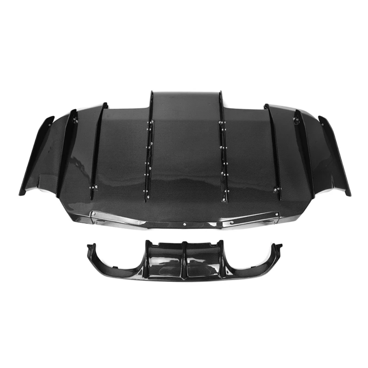 BMW F80 M3 F82 M4 VS Style Dry Carbon Fiber 2-Piece Rear Diffuser