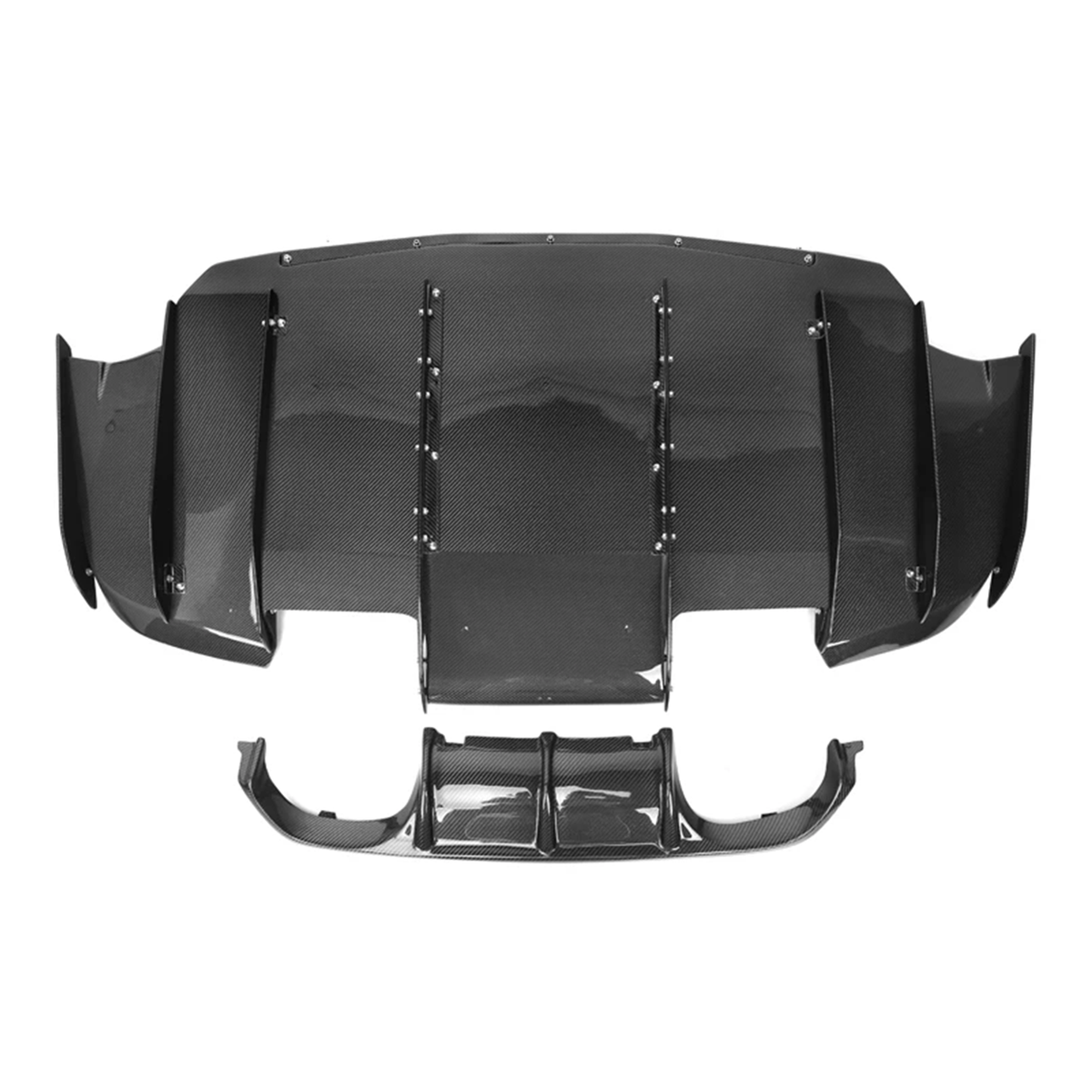 BMW F80 M3 F82 M4 VS Style Dry Carbon Fiber 2-Piece Rear Diffuser
