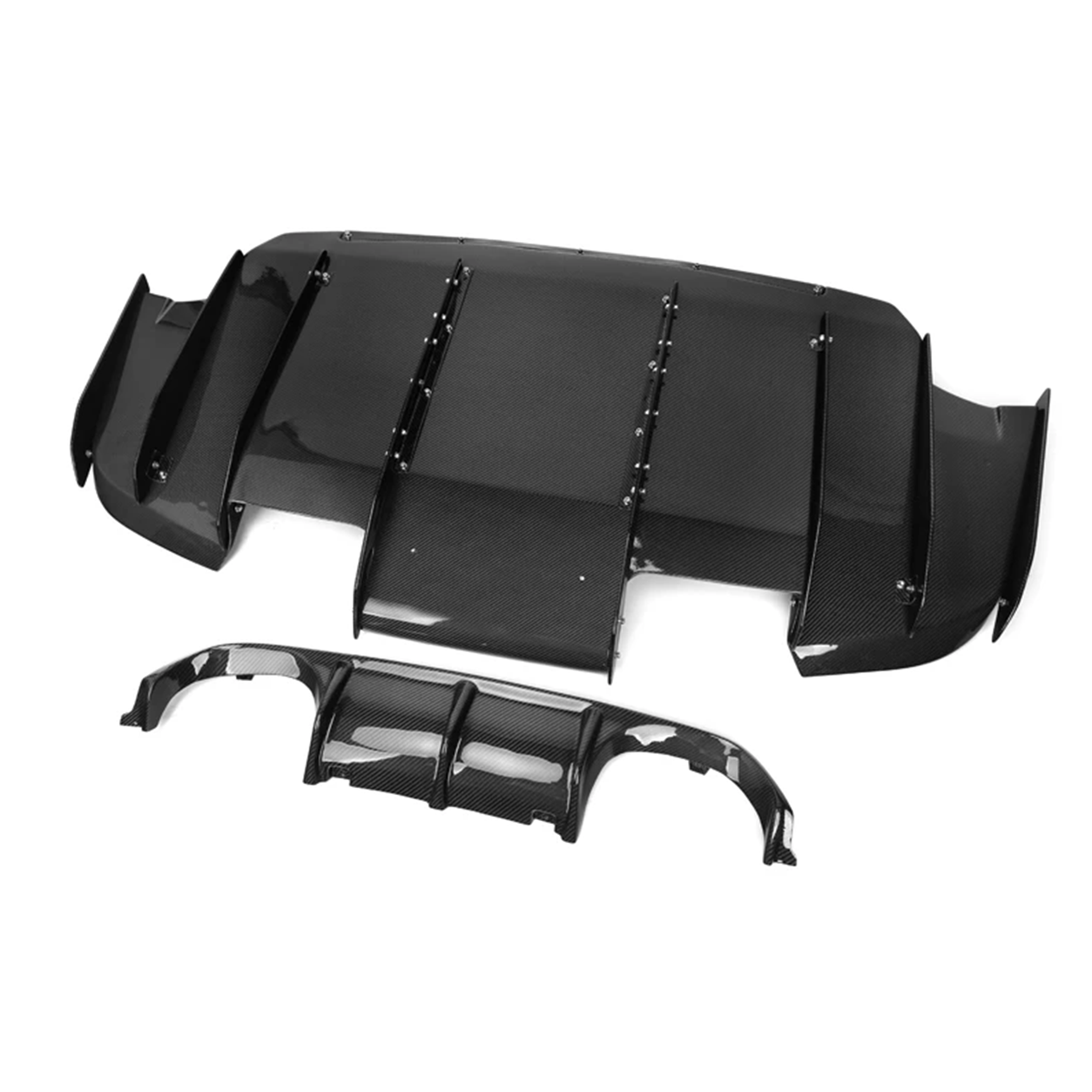 BMW F80 M3 F82 M4 VS Style Dry Carbon Fiber 2-Piece Rear Diffuser