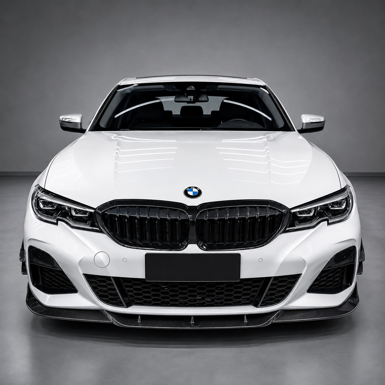 BMW G20 3 Series TK Style Dry Carbon Fiber 3-Piece Front Lip