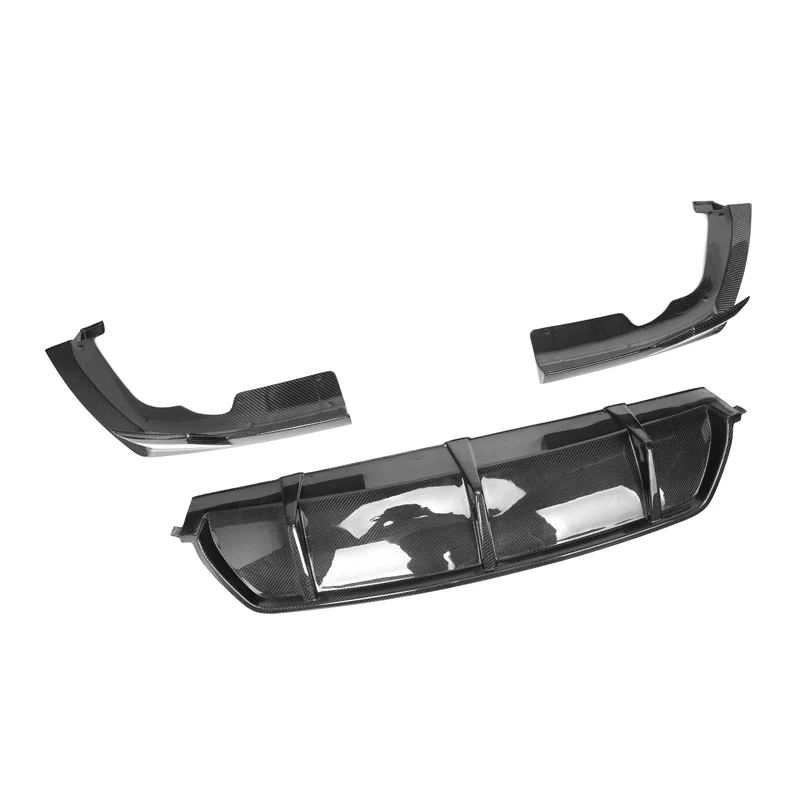 BMW X6 G06 Pre-LCI MP Style Dry Carbon Fiber Rear Bumper Diffuser with Splitter 3-Piece Set