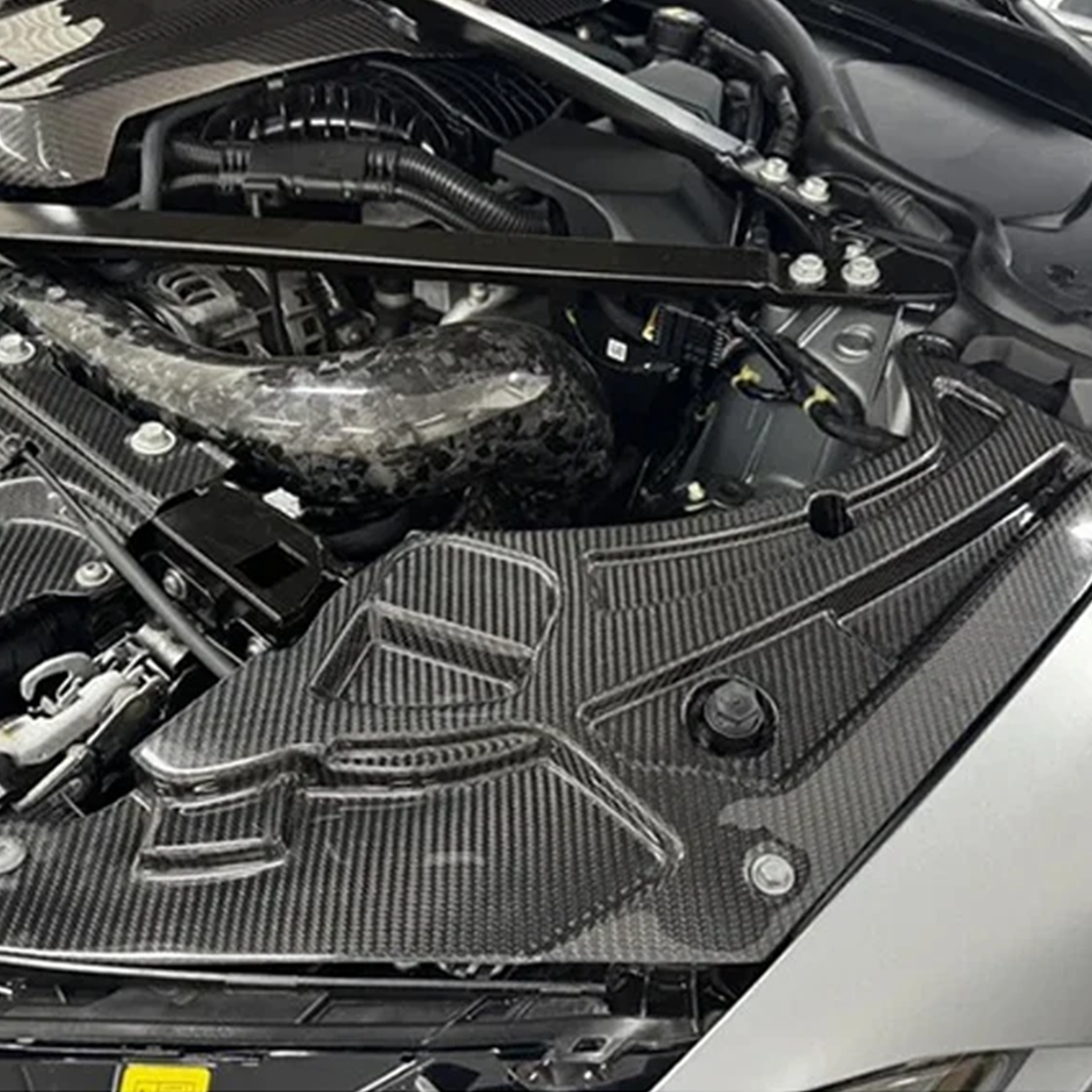 BMW G80 G81 G82 G83 M3 M4 Dry Carbon Fiber Headlight Upper Trim Covers