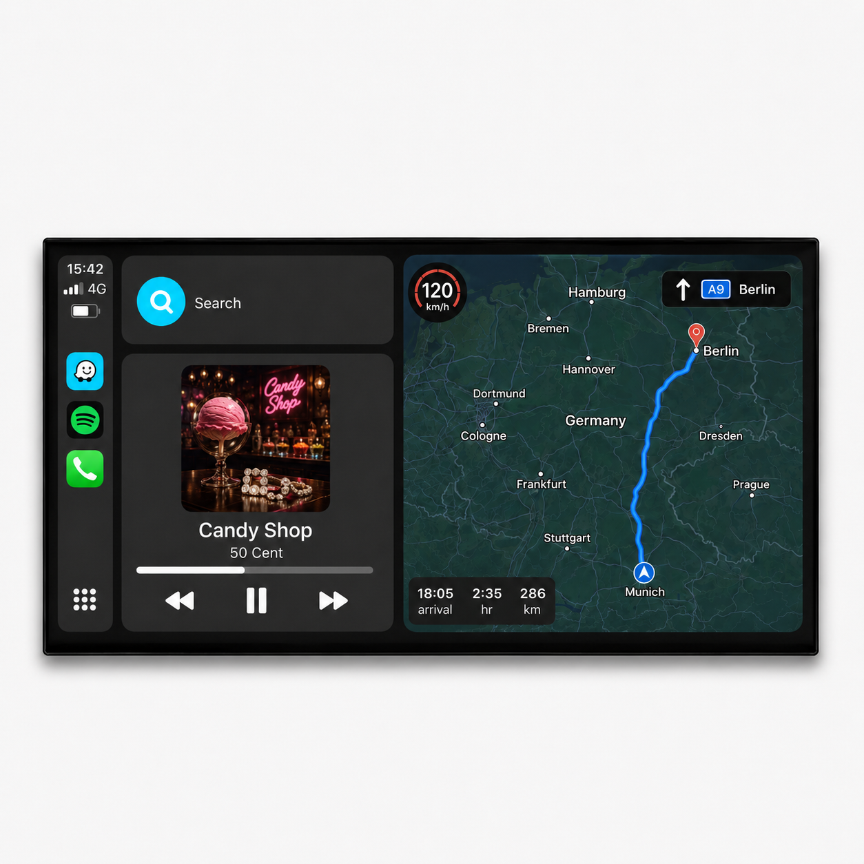 Audi A1 / S1 8X 12.3" Apple CarPlay & Android Auto Touchscreen Display