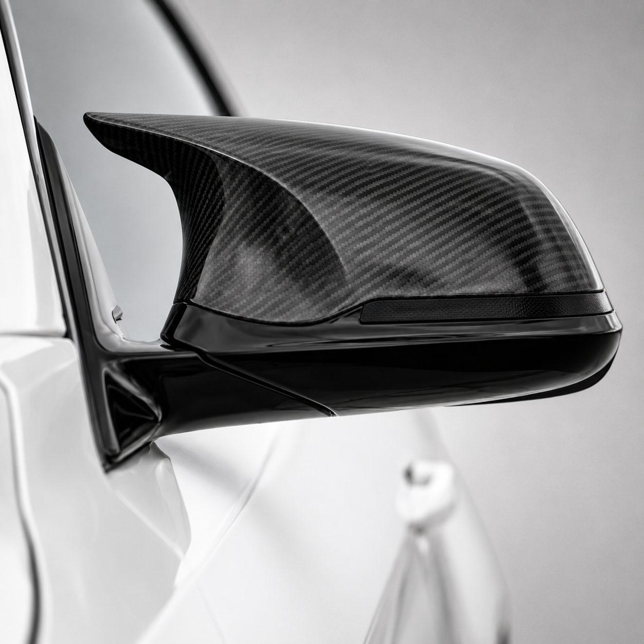 BMW 1 Series 2 Series 3 Series 4 Series M2 M3 Style 6-Piece Carbon Fiber Mirror Covers