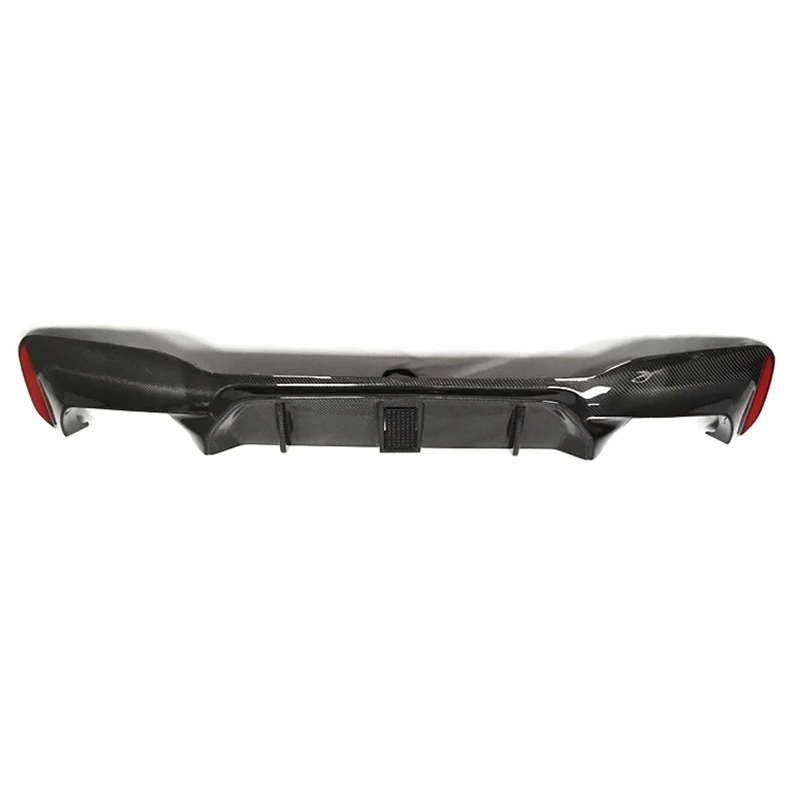 BMW 5 Series G30 M5 Style Carbon Fiber Rear Diffuser with LED Light
