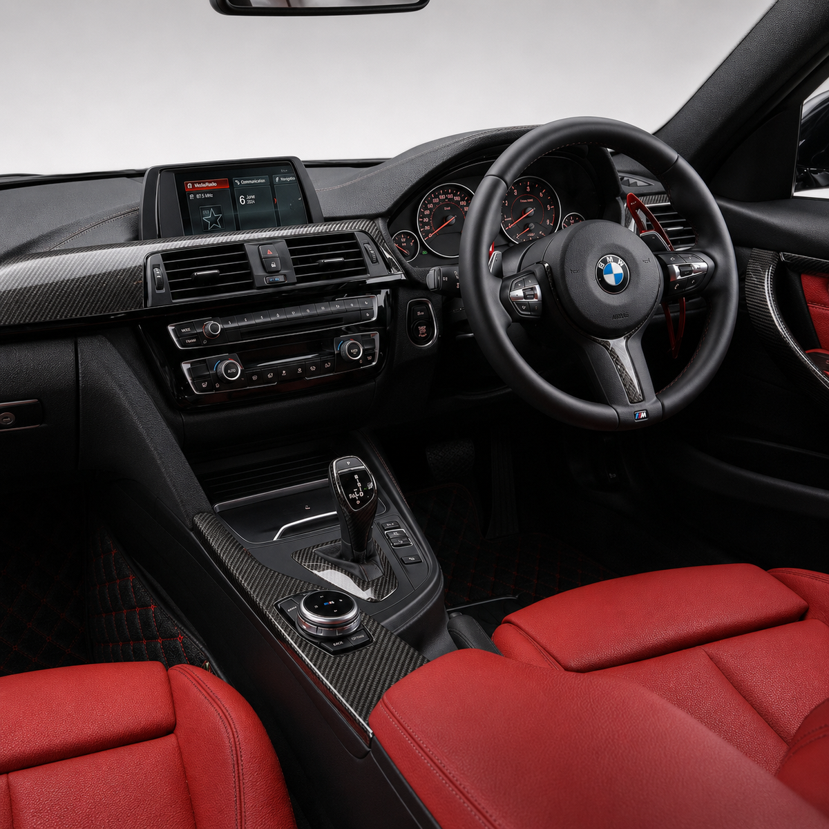 BMW 3 Series 4 Series F30 F31 F32 F33 F34 F35 F36 Carbon Fiber Interior Trim Set