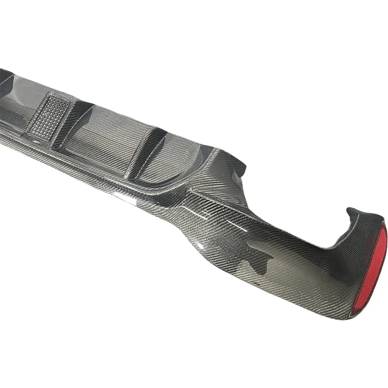 BMW 5 Series G30 M5 Style Carbon Fiber Rear Diffuser with LED Light