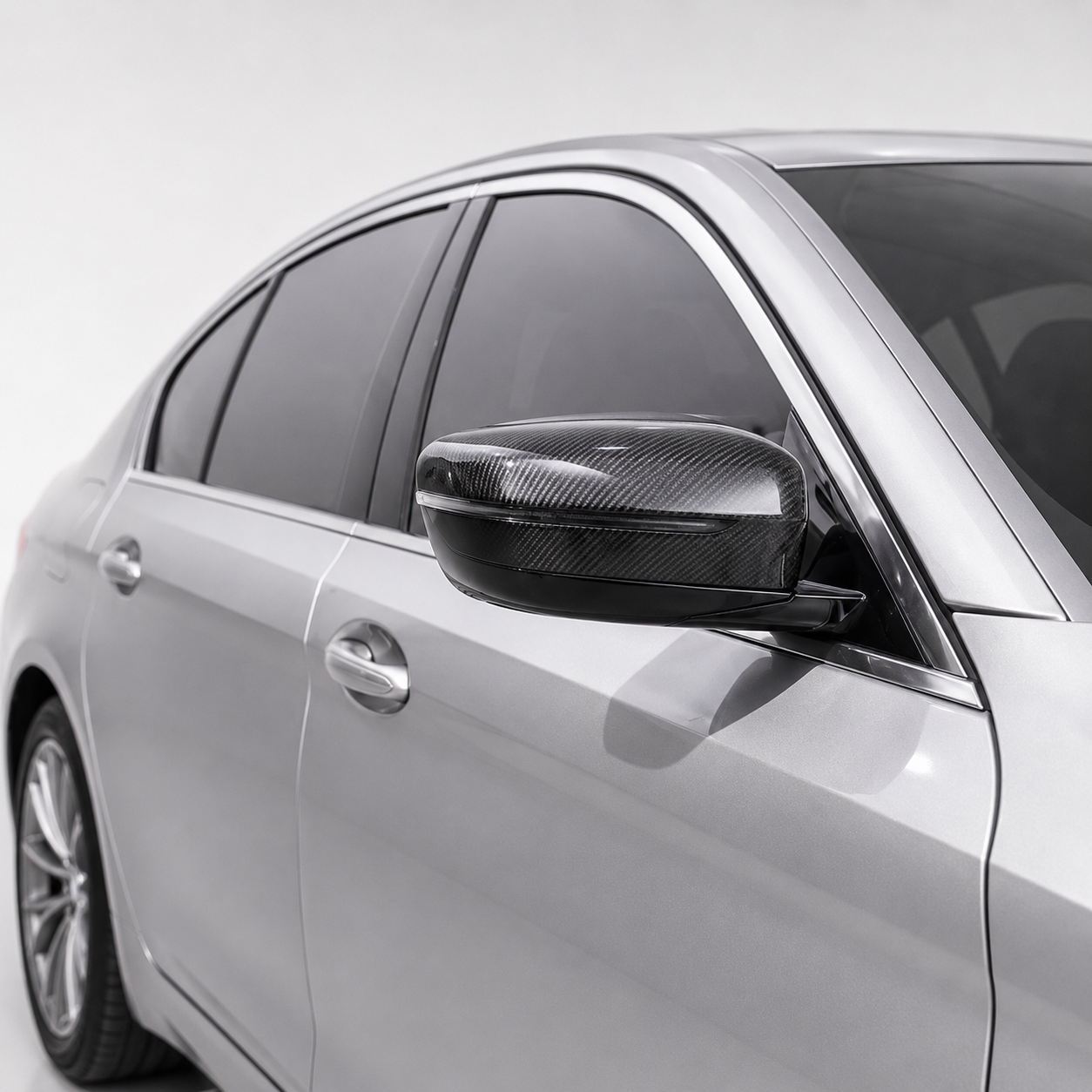 BMW 5 Series G30 Dry Carbon Fiber Mirror Caps