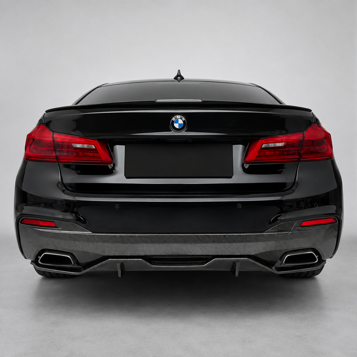 BMW 5 Series G30 MP Style Carbon Fiber Rear Diffuser