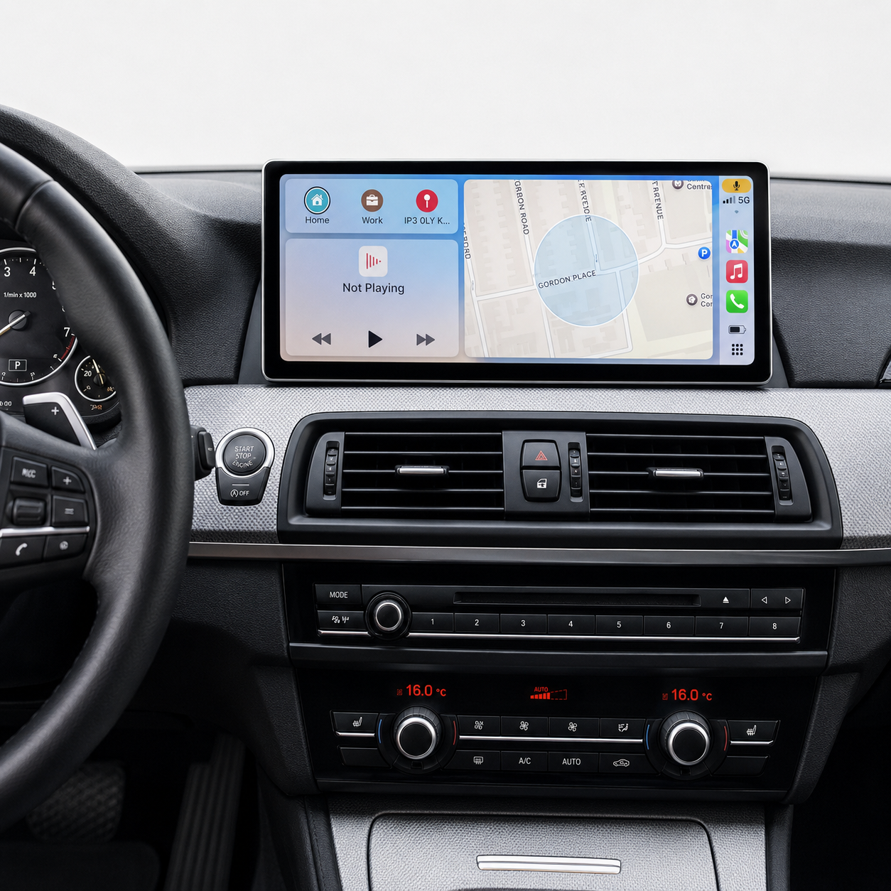 BMW 5 Series & M5 F10 / F11 12.3" Apple CarPlay & Android Auto Touchscreen Display