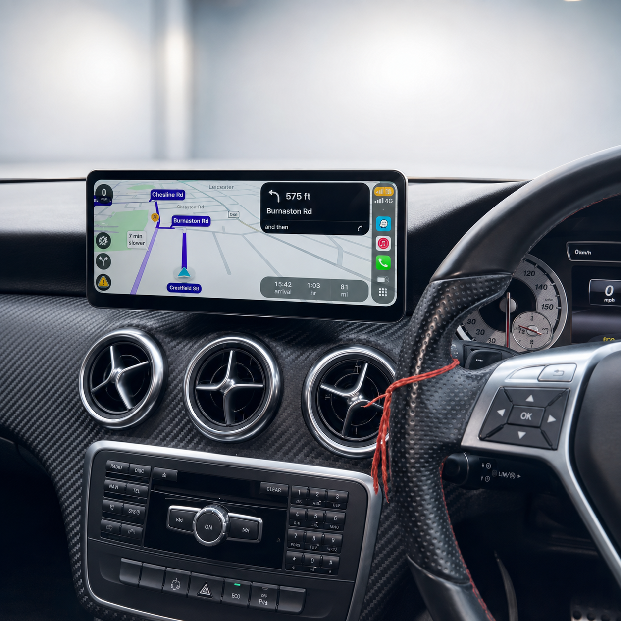 Mercedes A / CLA / GLA Class W176 / C117 / X156 12.3" Apple CarPlay / Android Auto Touchscreen Display