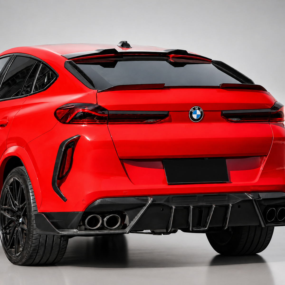BMW X6 G06 / X6M F96 LCI MP Style Dry Carbon Fiber Ducktail Rear Spoiler