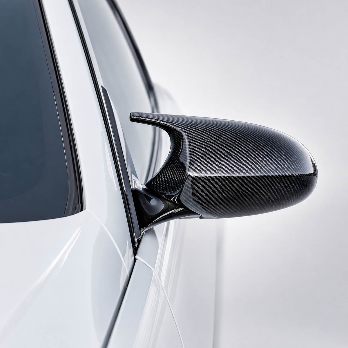 BMW E90 E92 E93 3 Series M3 Style Dry Carbon Fiber Replacement Mirror Covers