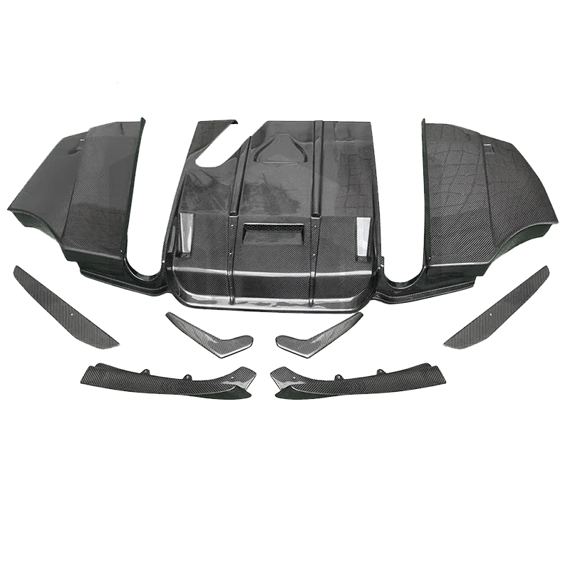 BMW F30 F35 3 Series M Sport GEX Style Carbon Fiber Rear Diffuser