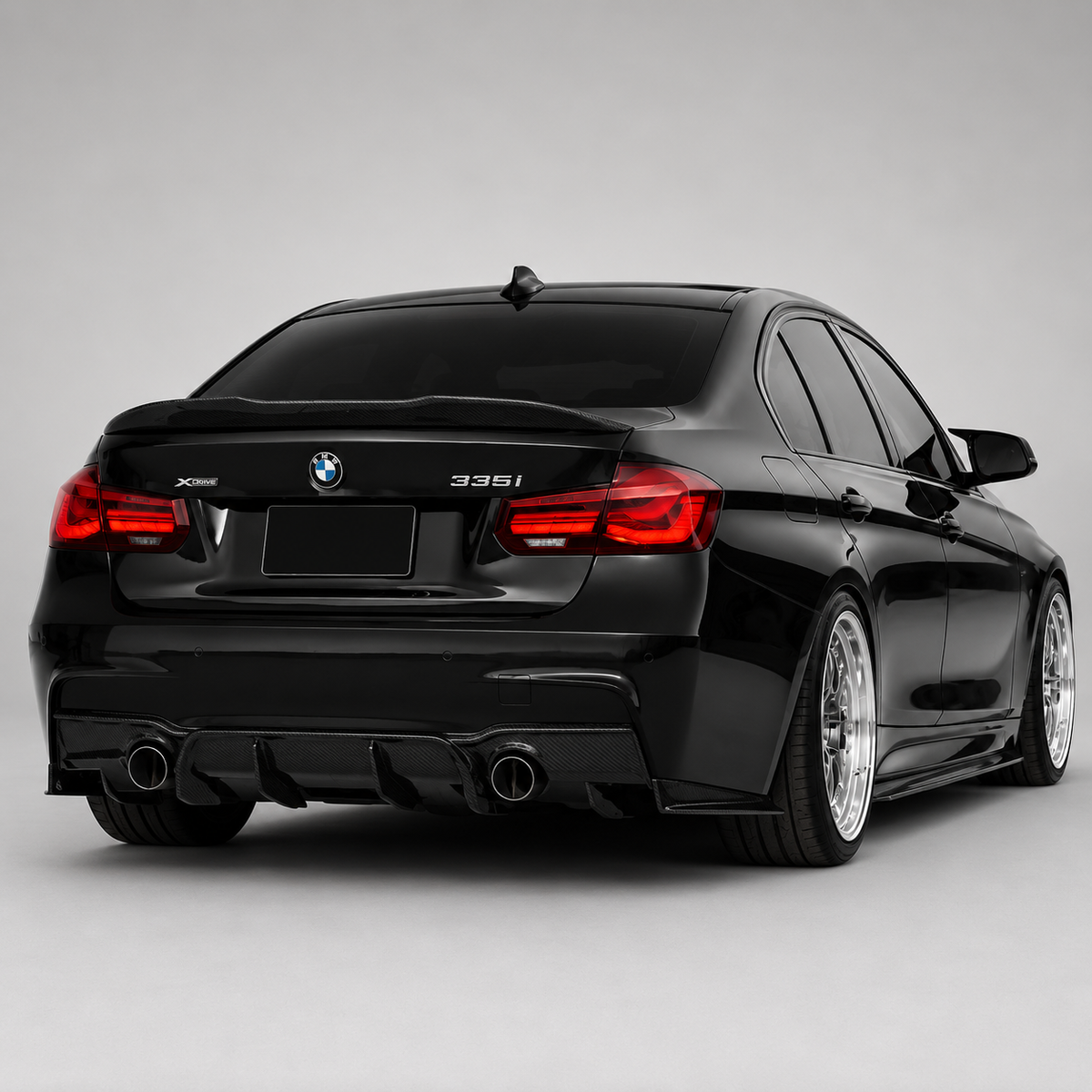 BMW F30 F35 3 Series M Sport GEX Style Carbon Fiber Rear Diffuser
