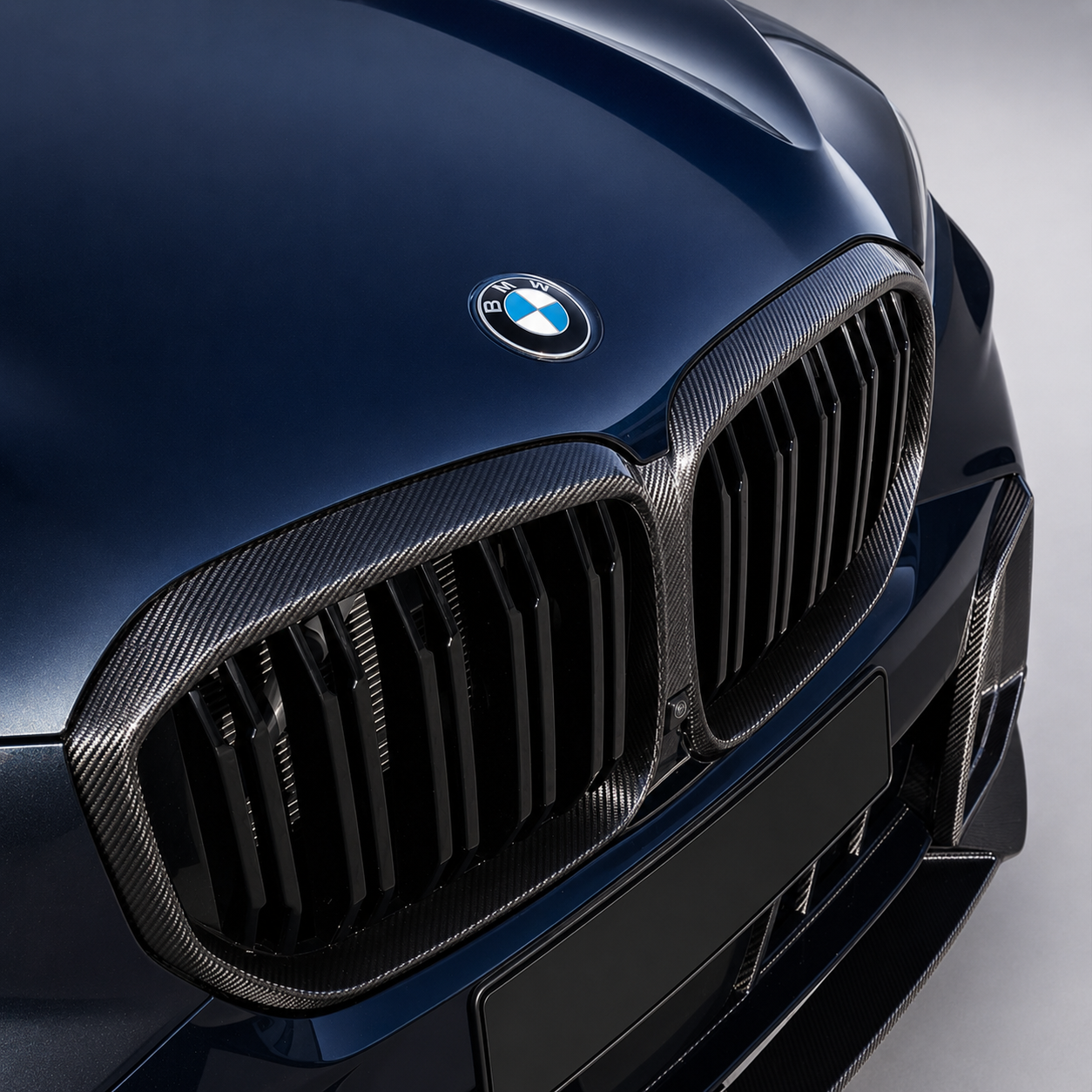 BMW G05 X5 F95 X5 M Pre-LCI Dry Carbon Fiber Front Kidney Grilles