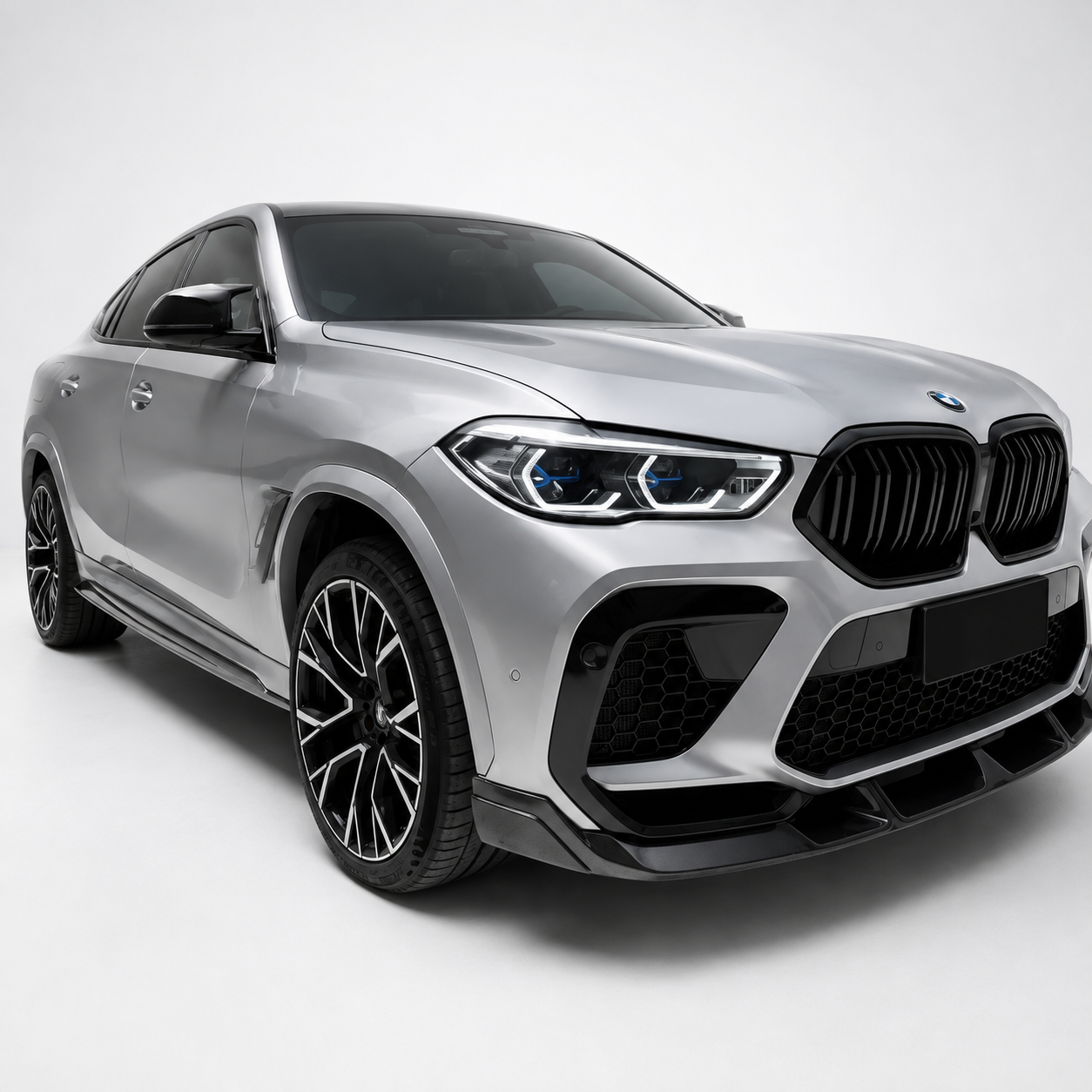 BMW X6M F96 LD Style Dry Carbon Fiber Side Skirts