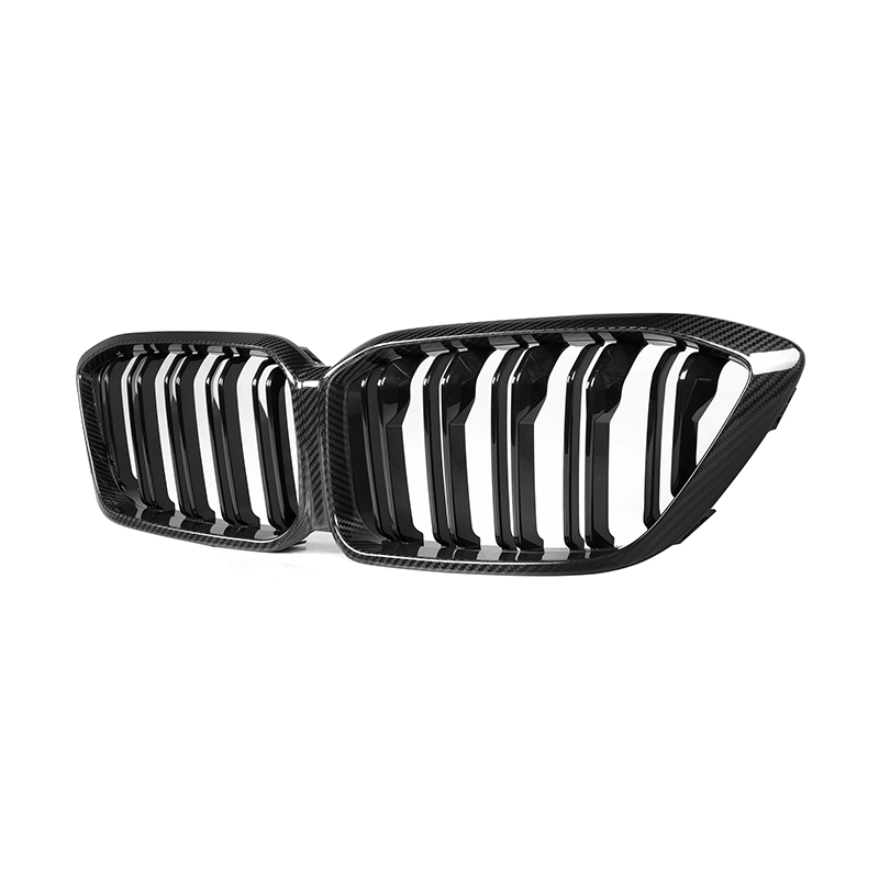 BMW F87 M2 Competition LCI Dual Slat Dry Carbon Fiber Front Kidney Grilles