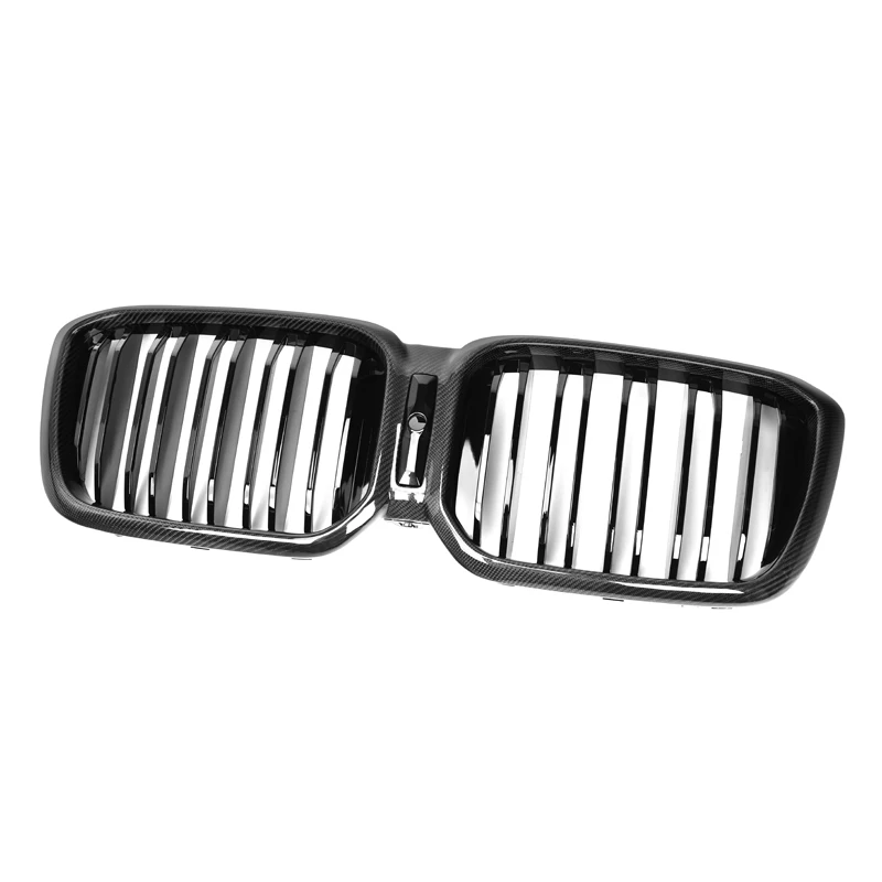 BMW G01 G02 F97 X3 X4 LCI Dual Slat Dry Carbon Fiber Front Kidney Grilles