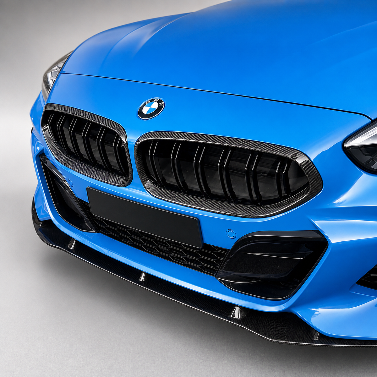 BMW G29 Z4 Double Slat Dry Carbon Fiber Front Kidney Grilles
