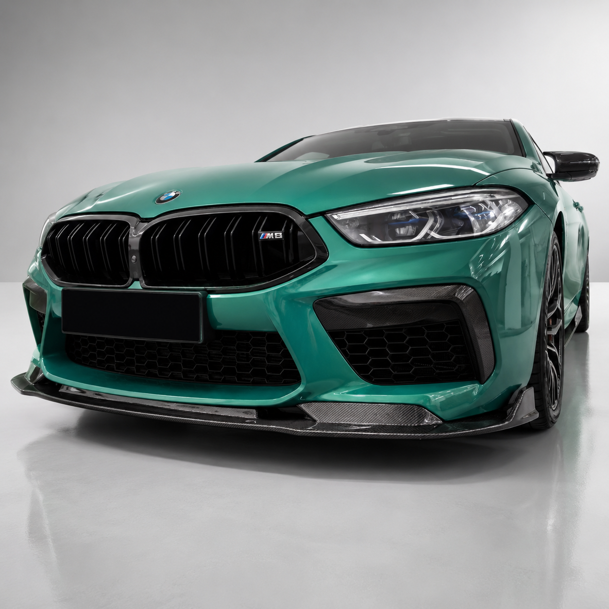 BMW F91 F92 F93 M8 V Style Dry Carbon Fiber Front Lip