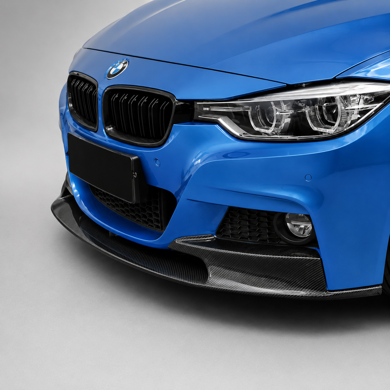 BMW F30 F35 3 Series M Sport M-Tech Carbon Fiber Front Bumper Splitter