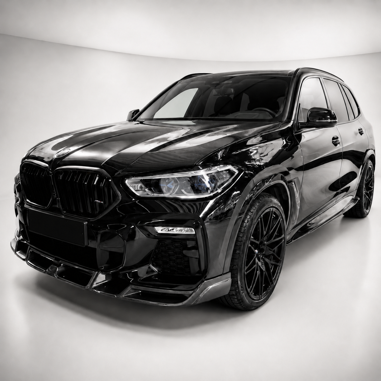 BMW X6 G06 LD Style Carbon Fiber Front Bumper Lip Splitters Pre-LCI