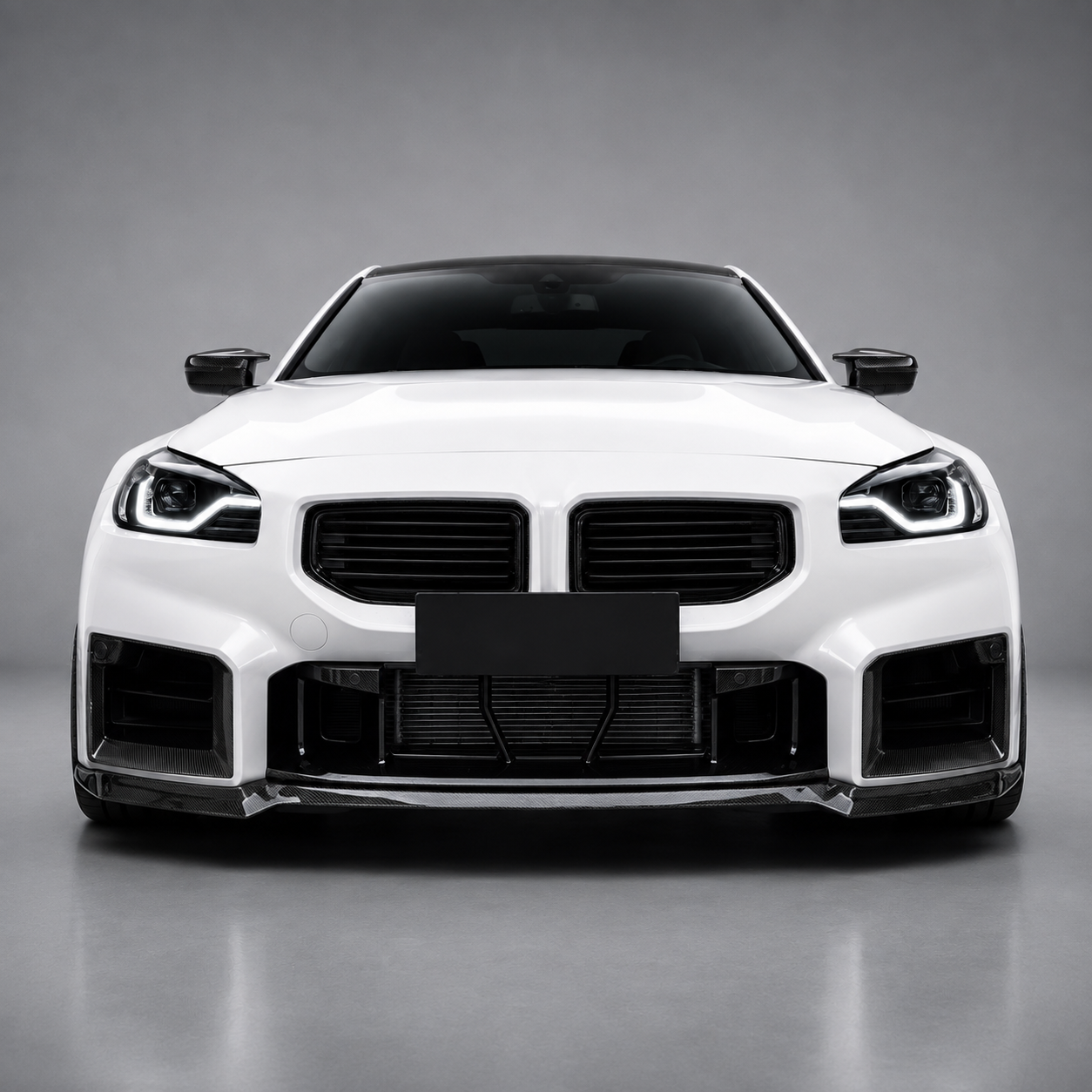 BMW G87 M2 CS Style Dry Carbon Fiber Front Lip Splitter
