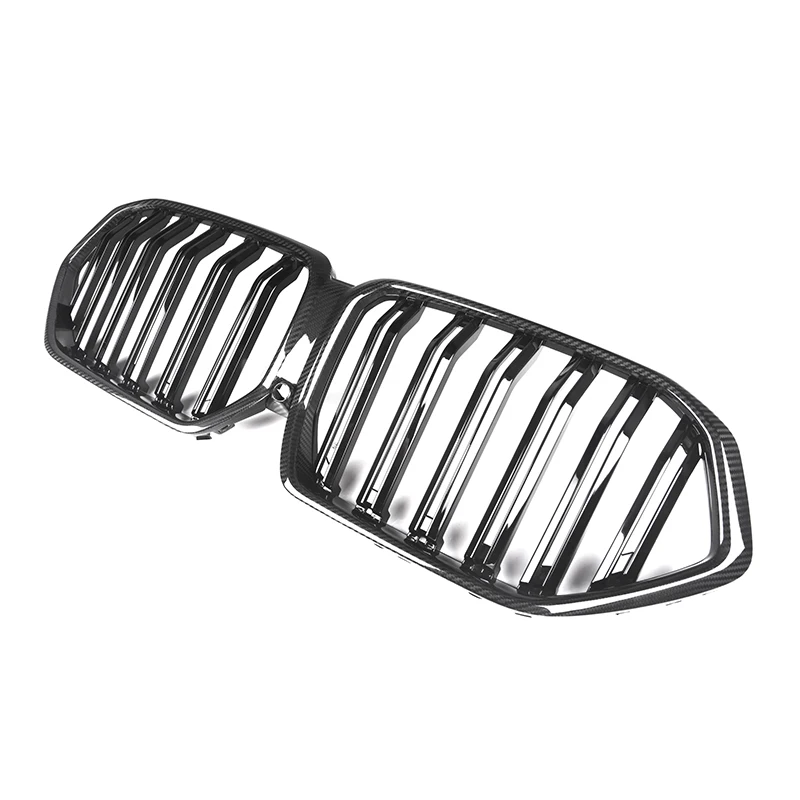 BMW G06 X6 F96 X6 M Pre-LCI Dual Slat Dry Carbon Fiber Front Kidney Grilles