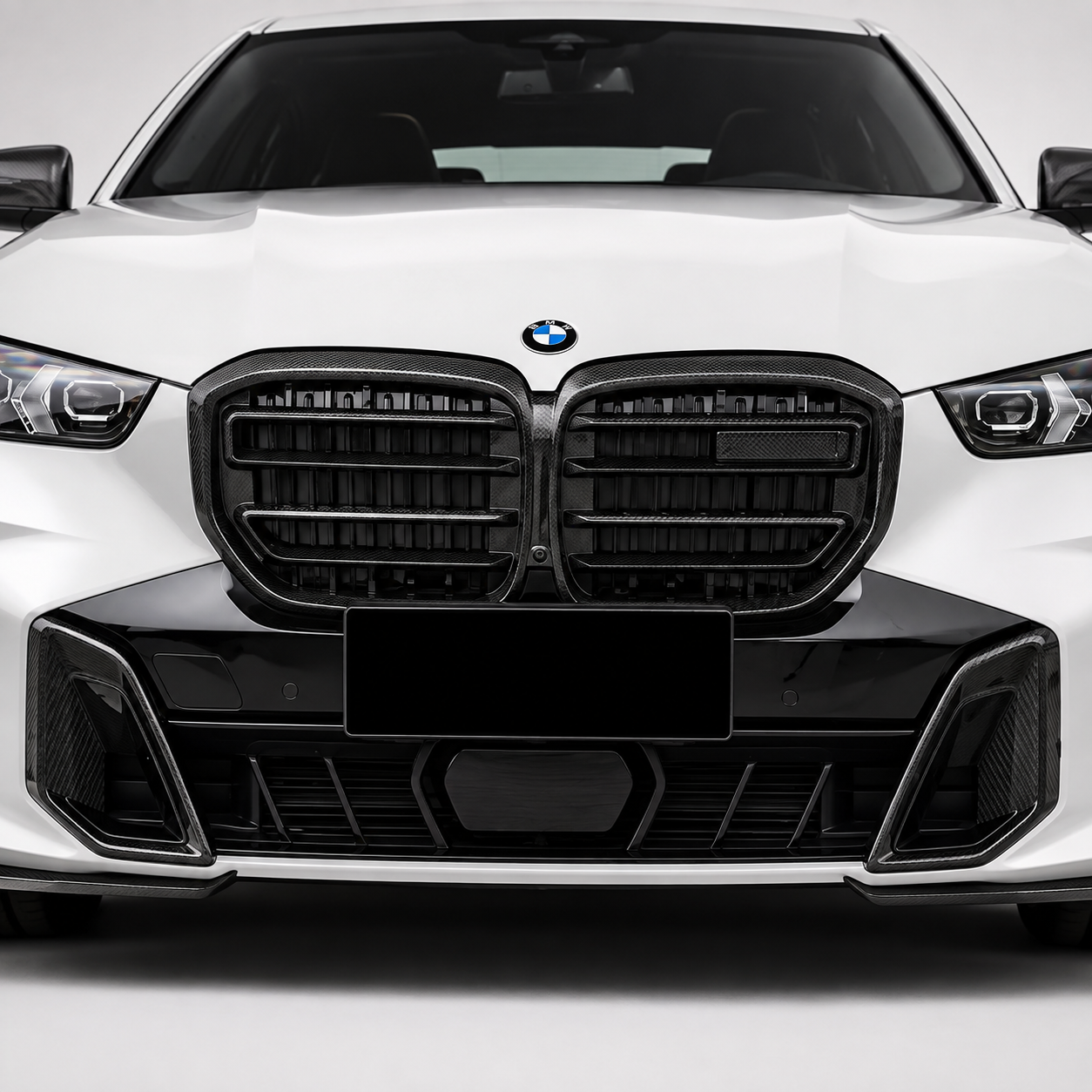 BMW G05 X5 LCI M Style Dry Carbon Fiber Front Kidney Grilles