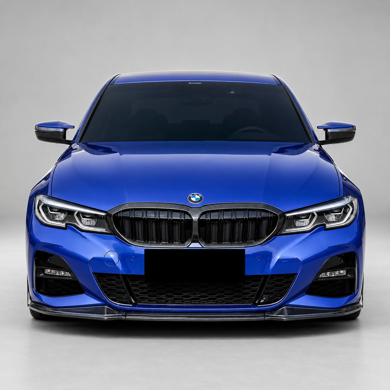 BMW G20 3 Series 3D Style Dry Carbon Fiber 3-Piece Front Lip