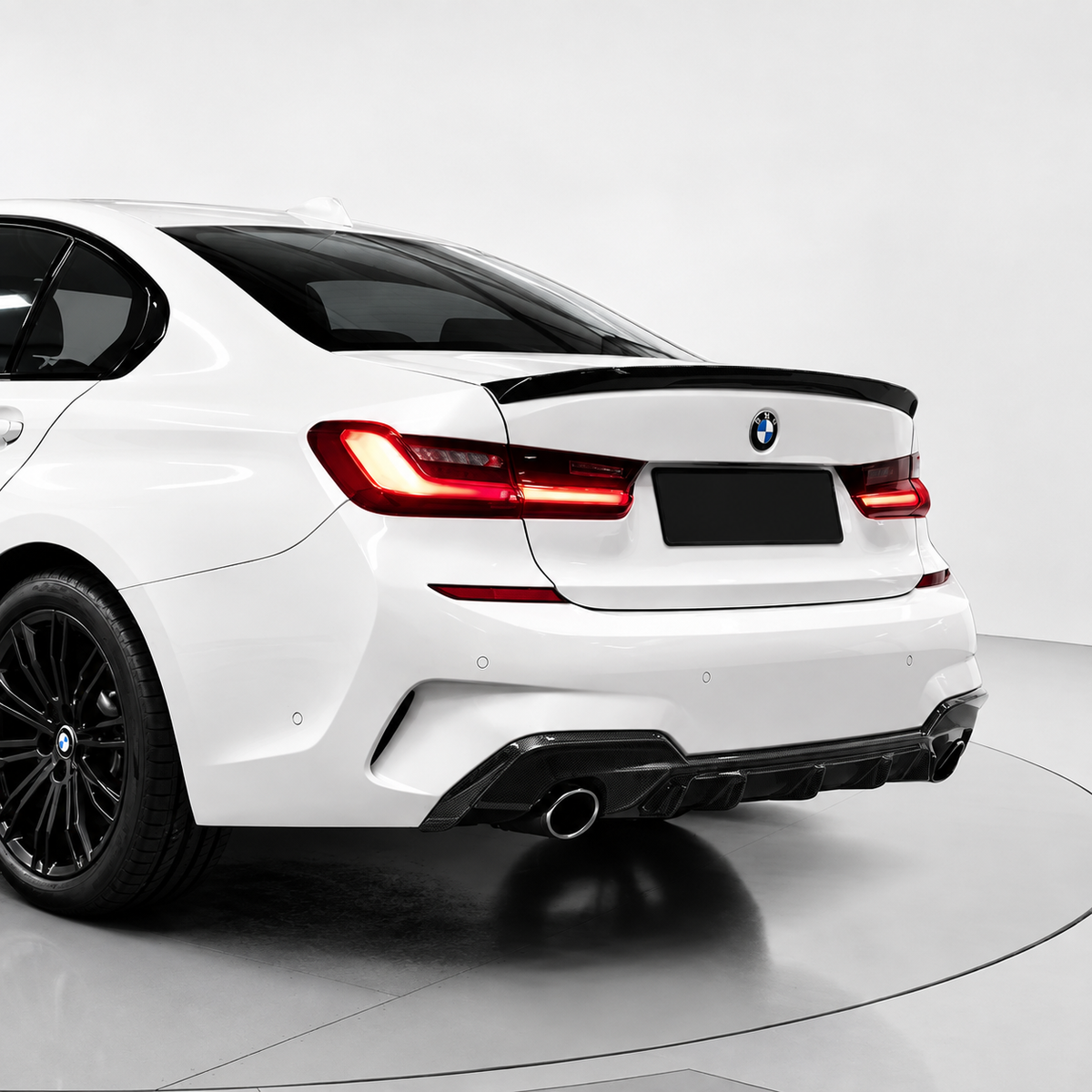 BMW G20 G28 3 Series M Performance Style Dry Carbon Fiber Rear Diffuser Lips