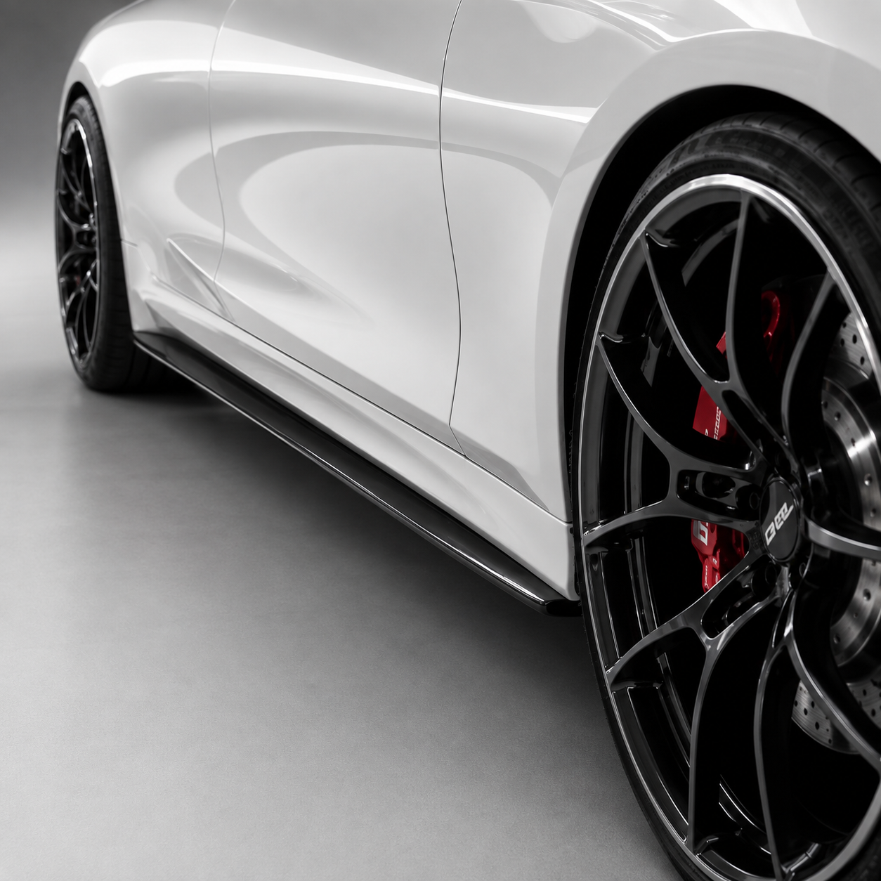 BMW G20 G28 3 Series AC Style Dry Carbon Fiber Side Skirt Extensions