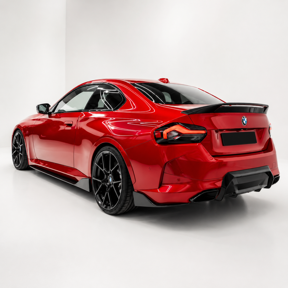 BMW 2 Series G42 M Sport AD Style Dry Carbon Fiber Side Skirts