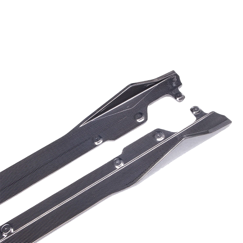 BMW 2 Series G42 AC Style Dry Carbon Fiber Side Skirt Extensions