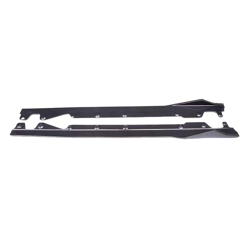 BMW 2 Series G42 AC Style Dry Carbon Fiber Side Skirt Extensions